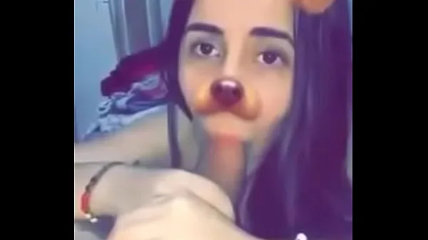 Frische My Colombian girlfriend sucks me off with snap chat filter warme Clips