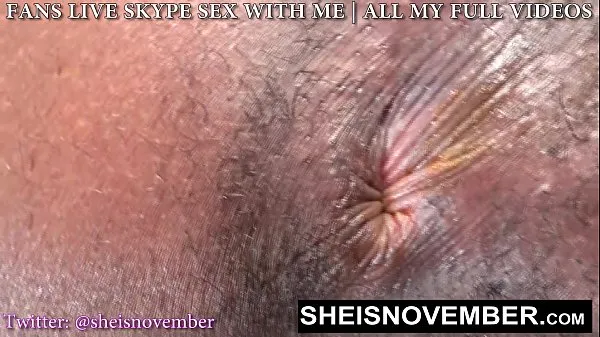 HD Msnovember Nasty Asshole Sphincter Close Up, Winking Her Dirty Black Butthole Open And Closed on Sheisnovember Klip hangat segar