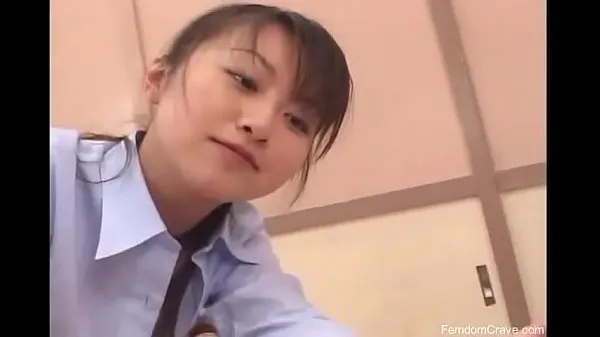 Świeże Asian teacher punishing bully with her strapon ciepłe klipy