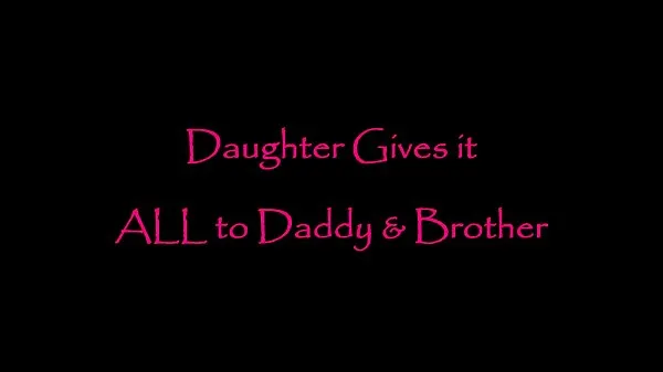Świeże step Daughter Gives it ALL to step Daddy & step Brother ciepłe klipy