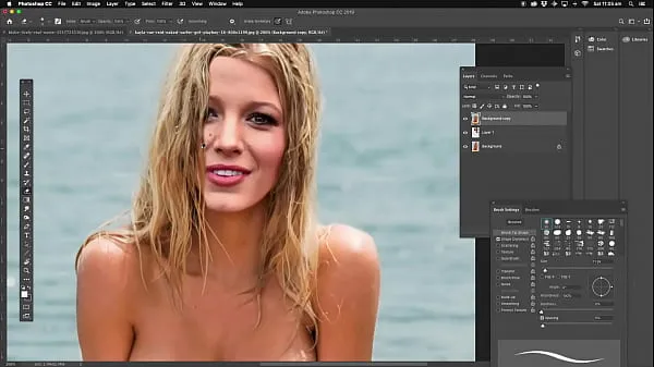 Świeże Blake Lively nude "The Shaddows" in photoshop ciepłe klipy