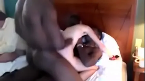 Fresh wife double penetrated by black lovers while cuckold husband watch warm Clips