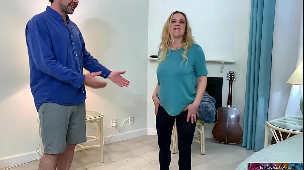 Fresh Stepson helps stepmom make an exercise video - Erin Electra warm Clips