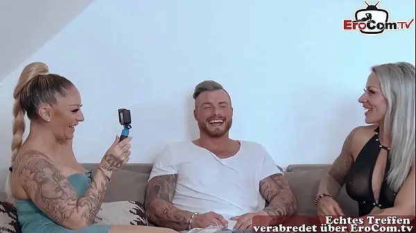Tuoreet German port milf at anal threesome ffm with tattoo lämmintä klippiä