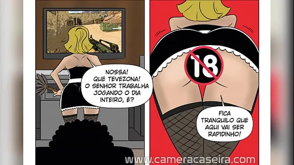Świeże Comic Book Porn (Porn Comic) - A Cleaner's Beak - Sluts in the Favela - Home Camera ciepłe klipy