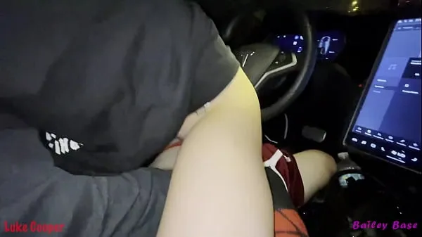 Fresh Sexy Teen Girl Rides Big Dick While Tesla Self Drives Crazy Hot warm Clips