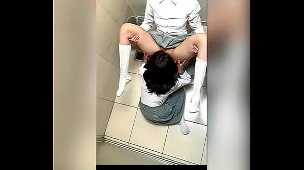 Fresh Two Lesbian Students Fucking in the School Bathroom! Pussy Licking Between School Friends! Real Amateur Sex! Cute Hot Latinas warm Clips