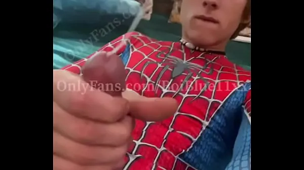 Friske Spider boy shoots webs from his huge cock BoiBlue11xx varme klipp