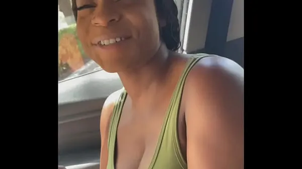 Fresh Ebony amateur Jada O gets her throat fucked in car warm Clips